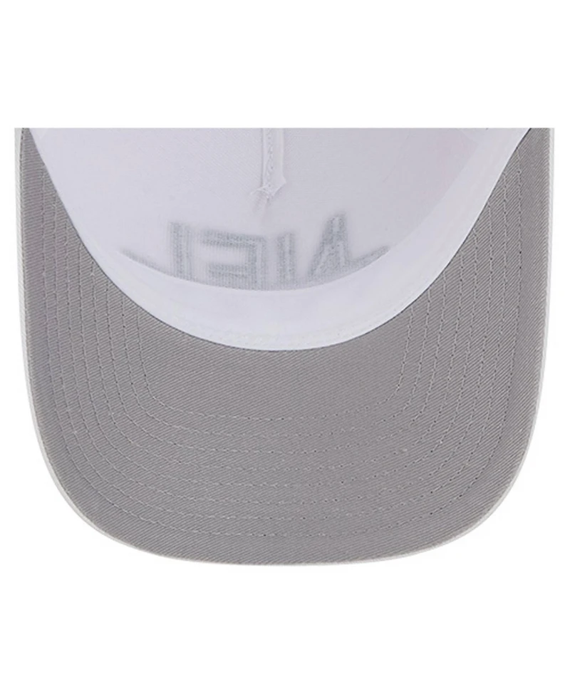 New Era Men's White Philadelphia Eagles Nfl 9FORTY A-Frame M-Crown Adjustable Trucker Hat