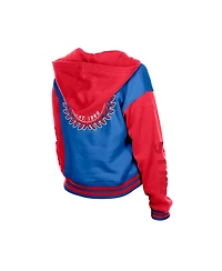 New Era Women's Buffalo Bills Throwback Hooded Full-Snap Cotton-Blend Jacket