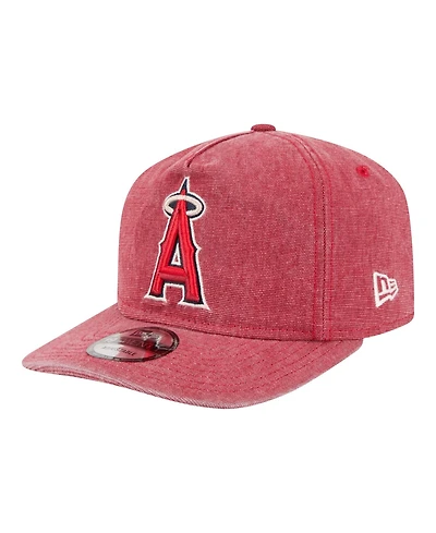 New Era Men's Red Los Angeles Angels Denim Classic 19TWENTY Adjustable Hat