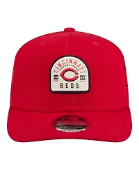 New Era Men's Red Cincinnati Reds Contest 9SEVENTY Adjustable Trucker Hat