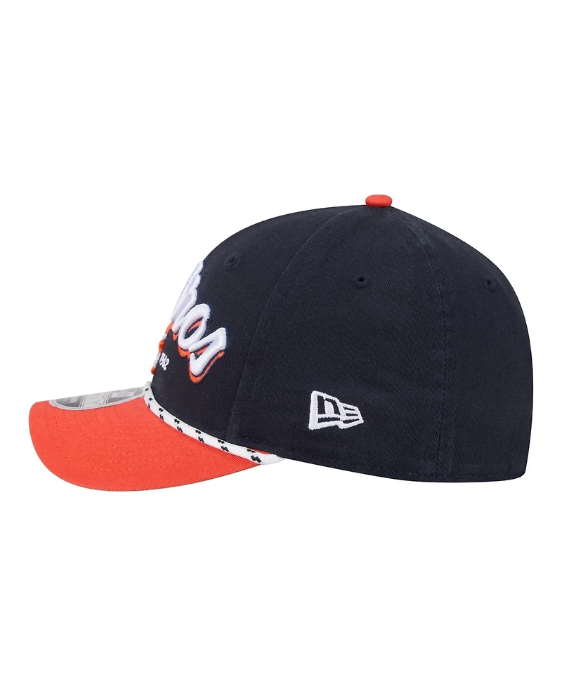 New Era Men's Navy/Orange Houston Astros Team Loyal 9FORTY M-Crown Adjustable Hat