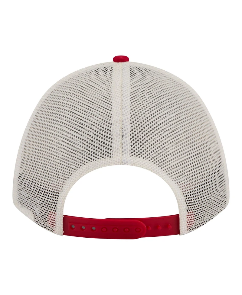 New Era Women's White/Scarlet San Francisco 49ers Retro A-Frame 9FORTY Adjustable Hat