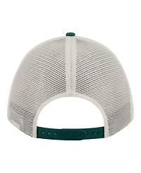 New Era Women's Cream/Green Philadelphia Eagles Retro A-Frame 9FORTY Adjustable Hat