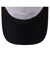 New Era Women's Light Beige/Navy Atlanta Braves Retro 9FORTY M-Crown A-Frame Trucker Adjustable Hat