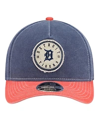 New Era Men's Navy/Orange Detroit Tigers Felt M-Crown 9FORTY Adjustable Hat