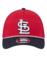 New Era Men's Red/Navy St. Louis Cardinals Rope M-Crown A-Frame 39THIRTY Flex Hat