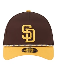 New Era Men's Brown/Gold San Diego Padres Rope M-Crown A-Frame 39THIRTY Flex Hat