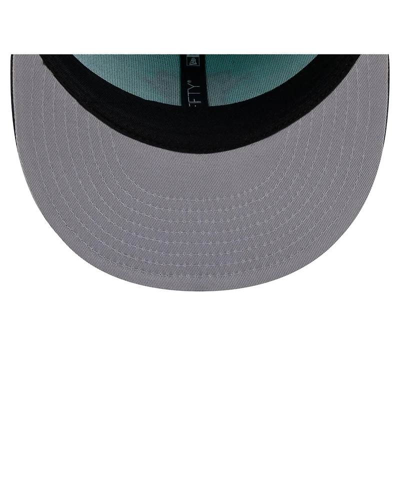 New Era Men's Turquoise/Charcoal Houston Astros Two-Tone Color Pack 9FIFTY Snapback Hat