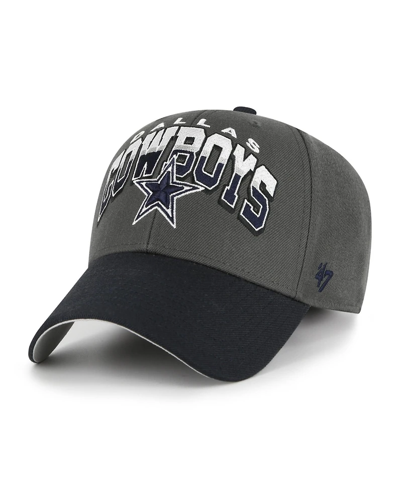 '47 Brand Men's Charcoal Dallas Cowboys Split Block Mvp Adjustable Hat
