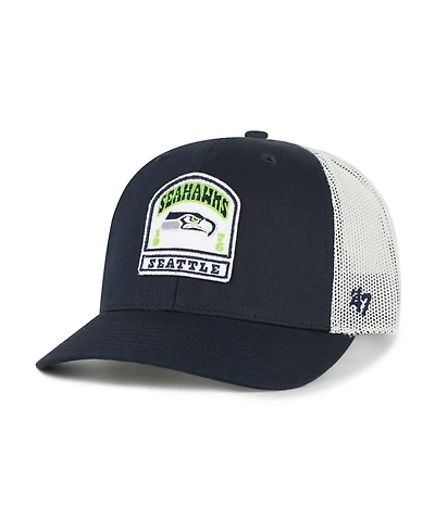 '47 Brand Men's College Navy Seattle Seahawks Headstone Trucker Adjustable Hat