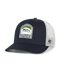 '47 Brand Men's College Navy Seattle Seahawks Headstone Trucker Adjustable Hat