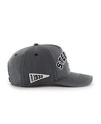 47 Brand Men's Charcoal Pittsburgh Steelers Calderwood Well Worn Hitch Adjustable Hat