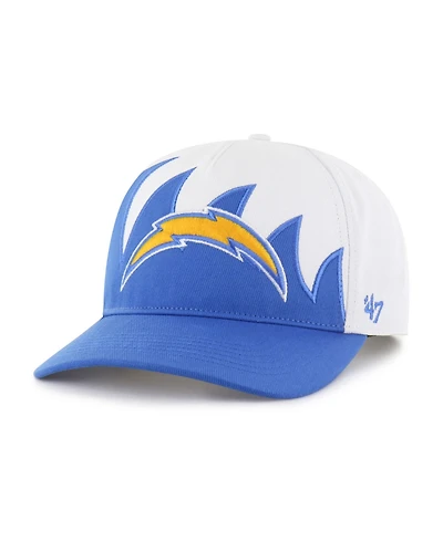 47 Brand Men's White Los Angeles Chargers Jagged Hitch Adjustable Hat
