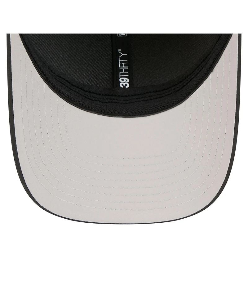 New Era Men's Black Baltimore Orioles Metallic 39THIRTY M-Crown Flex Hat