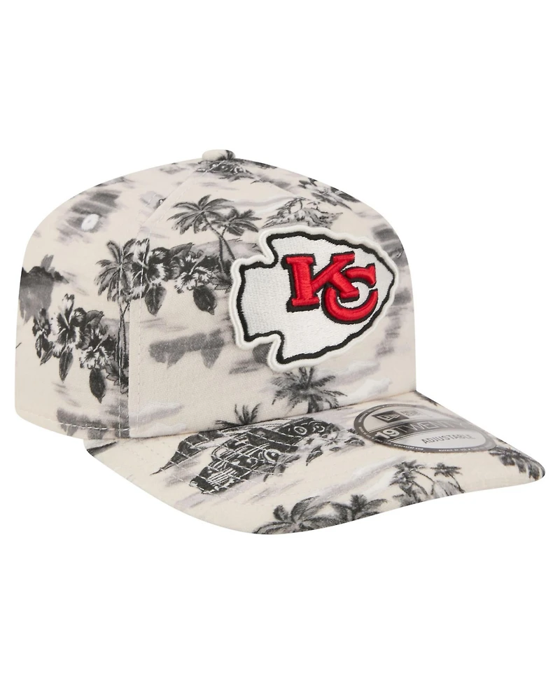 New Era Men's White Kansas City Chiefs Tropics 19TWENTY Adjustable Hat