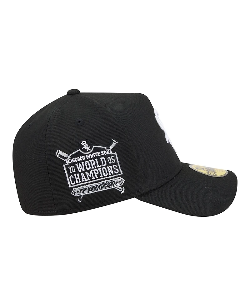 New Era Men's Black Chicago White Sox A-Frame 59FORTY Fitted Hat