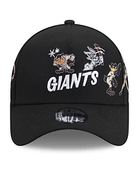 New Era Big Boys and Girls Black San Francisco Giants Looney Tunes A-Frame 9FORTY Adjustable Hat