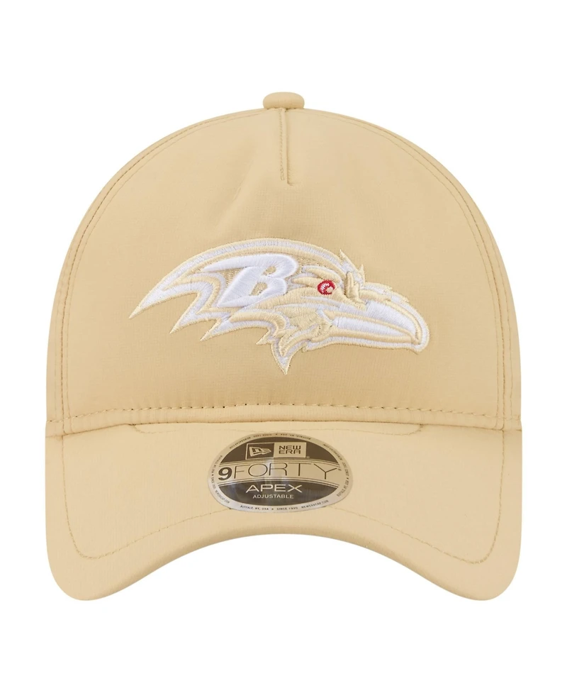 New Era Men's Tan Baltimore Ravens Apex 9FORTY Adjustable Hat