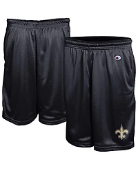 Champion Men's Black New Orleans Saints Classic Mesh Shorts