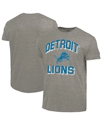 Champion Men's Heather Charcoal Detroit Lions Ultimate Tri-Blend T-Shirt