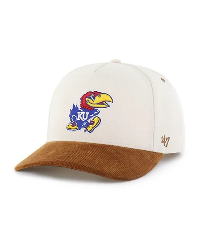 Carhartt x '47 Brand Men's Natural/Brown Kansas Jayhawks Undyed Relaxed Hitch Adjustable Hat