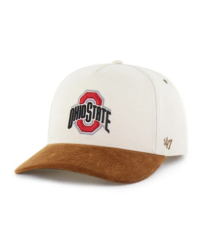 Carhartt x '47 Brand Men's Natural/Brown Ohio State Buckeyes Undyed Relaxed Hitch Adjustable Hat
