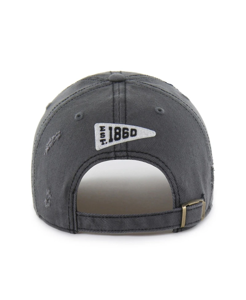 '47 Brand Men's and Women's Charcoal Lsu Tigers Well-Worn Seymore Clean Up Adjustable Hat