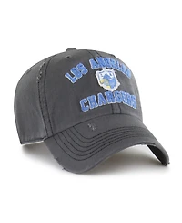 '47 Brand Men's Charcoal Los Angeles Chargers Seymoore Clean Up Adjustable Hat