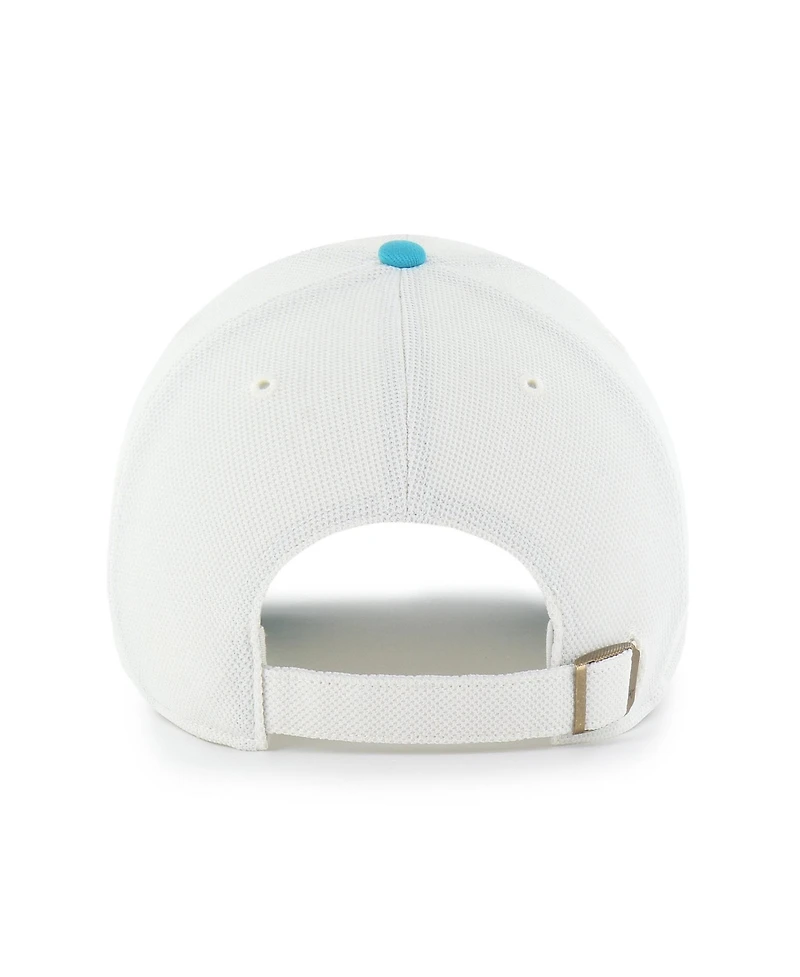 47 Brand Men's Cream/Aqua Miami Dolphins Pique Patch Clean Up Adjustable Hat