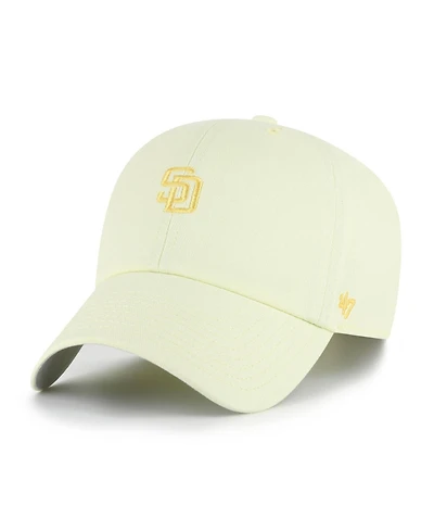 '47 Brand Men's and Women's Yellow San Diego Padres Pastel Clean Up Adjustable Hat