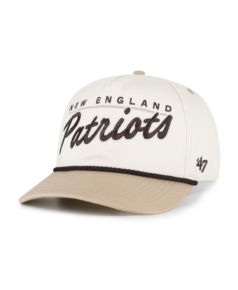 '47 Brand Men's Natural/Tan New England Patriots Neutral Terrain Hitch Rope Adjustable Hat