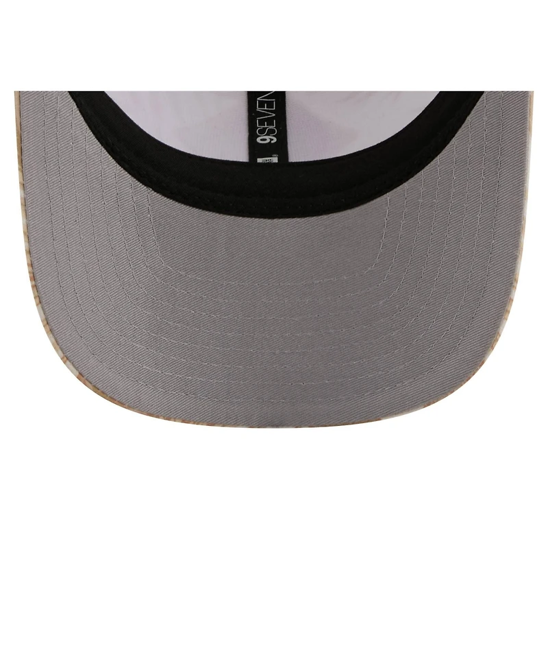 New Era Men's Tan Minnesota Vikings Tonal Palm Coolera 9SEVENTY Adjustable Trucker Hat