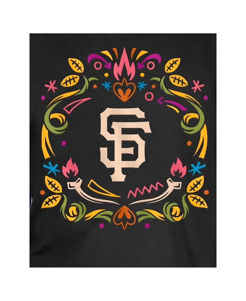 New Era Big Boys and Girls Black San Francisco Giants Dia de los Muertos T-Shirt