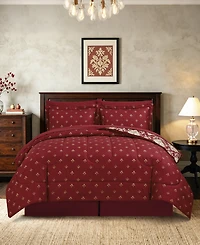 Macy's Alexa Damask Reversible Microfiber 8-Piece Comforter Set