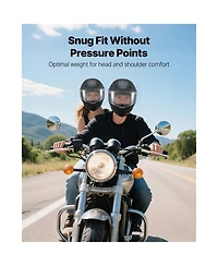 Sugift Adult Modular Motorcycle Helmet with Clear Visor Detachable Liner Dot Approved Size Large