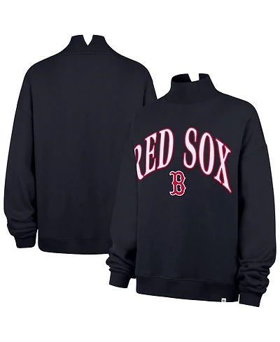 '47 Brand Women's Boston Red Sox Vantage Mock Neck Oversized Sweatshirt
