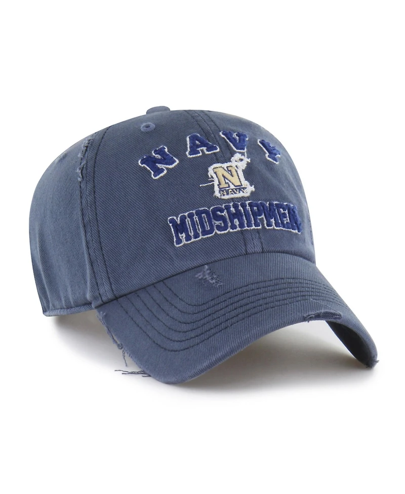 47 Brand Men's and Women's Navy Midshipmen Well-Worn Seymore Clean Up Adjustable Hat