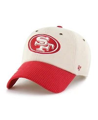 47 Brand Women's Natural/Scarlet San Francisco 49ers Rope Script Clean Up Adjustable Hat