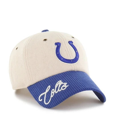 47 Brand Women's Natural/Royal Indianapolis Colts Rope Script Clean Up Adjustable Hat