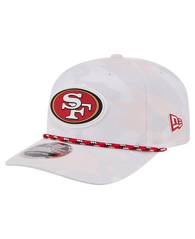 New Era Men's White San Francisco 49ers Camo Rope 9SEVENTY Adjustable Hat