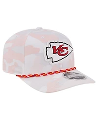 New Era Men's White Kansas City Chiefs Camo Rope 9SEVENTY Adjustable Hat