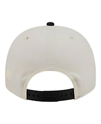 New Era Men's Cream/Black Pittsburgh Steelers A-Frame 9FIFTY Snapback Hat
