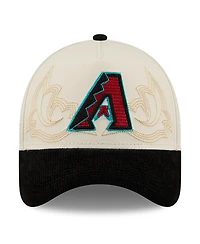 New Era Men's Stone Arizona Diamondbacks Western Stitch 9FORTY A-Frame Adjustable Hat