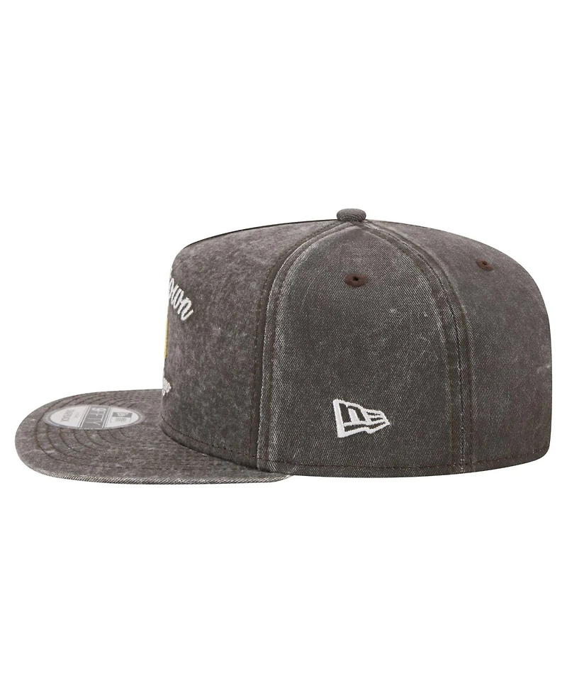 New Era Men's Black San Diego Padres City Slogan A-Frame 9FIFTY Snapback Hat
