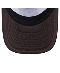 New Era Big Boys and Girls White/Brown San Diego Padres Food A-Frame 9FORTY Trucker Adjustable Hat