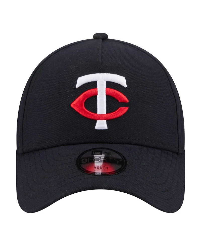 New Era Big Boys and Girls Navy Minnesota Twins 9FORTY A-Frame Adjustable Hat