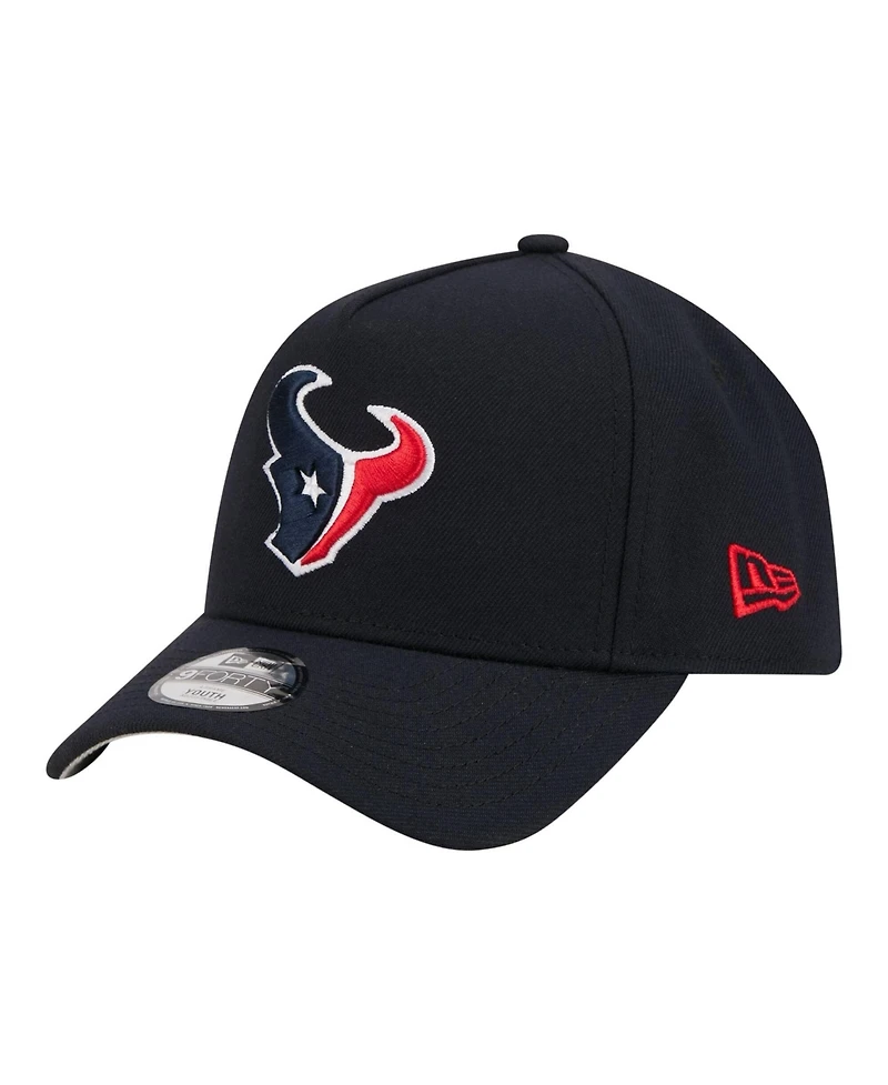 New Era Big Boys and Girls Navy Houston Texans 9FORTY A-Frame Adjustable Hat