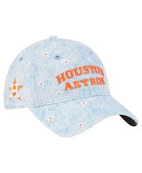 New Era Women's Light Blue Houston Astros Daisy All Over 9TWENTY Adjustable Hat