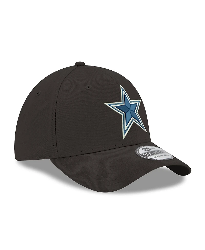 New Era Men's Black Dallas Cowboys Core Team 39THIRTY Flex Hat
