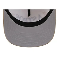 New Era Men's Cream Houston Astros Club 9FIFTY A-Frame Snapback Hat
